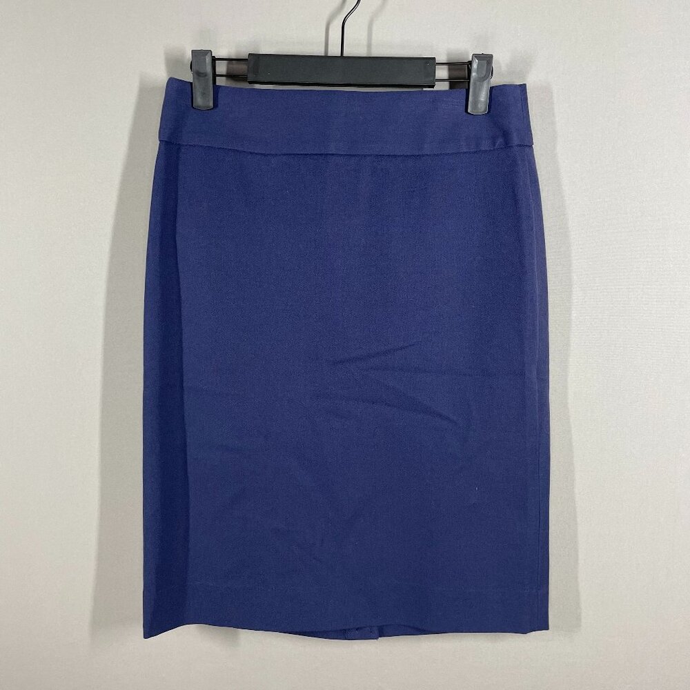 NEW Banana Republic Skirt Womens 4 blue sloan pencil straight preppy career
